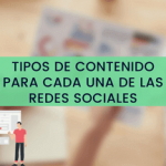 Tipos de Contenidos por Redes Sociales